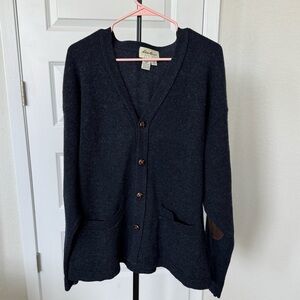 Vintage Eddie Bauer Navy Wool Sweater